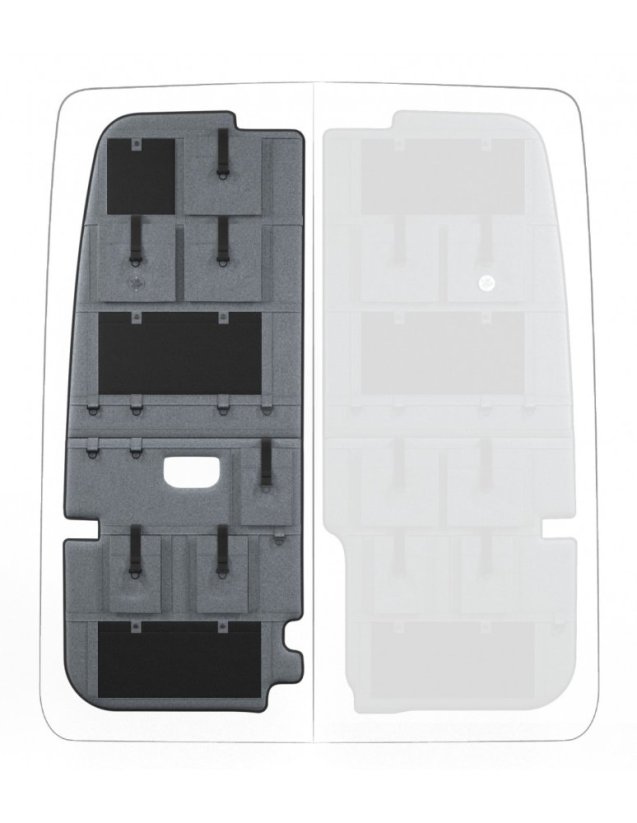 Moon Organizer MAN TGE / Volkswagen Crafter II. - Typ kapsáře: MAX, Výška vozu: H2, Umístění kapsáře: pravý, Barva: antracit