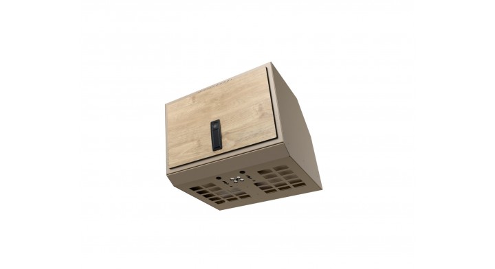 Moon Box IO - Barva: RAL 1019, Model vozu: VW Crafter / MAN TGE H3 / Fiat Ducato III / Citroen Jumper II / Peugeot Boxer II / RAM Promaster H2 / Toyota ProAce Max / Opel Movano 3 (IO / TEBE 101°), MOLLE systém: MOLLE systém + osvětlení, Velikost: 40 cm