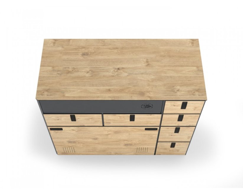 Pracovní deska pro Moon Kitchen Solid - Model kuchyně: Model 3 UK, Umístění dřezu: vpravo