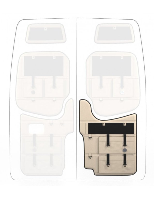Moon Organizer Mercedes Sprinter 906 - Typ kapsáře: Standard, Umístění kapsáře: levý dolní, Barva: béžová