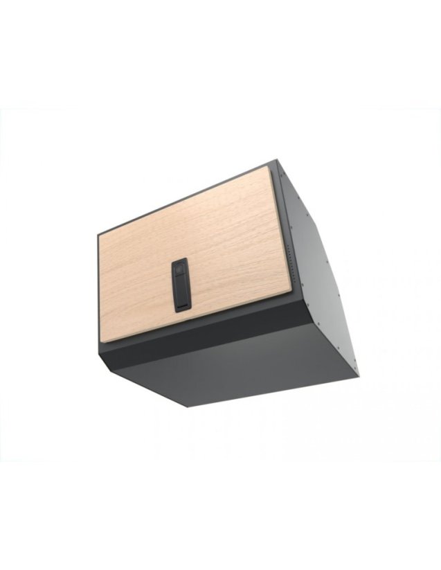 Moon Box IO - Barva: Tmavě šedá, Model vozu: Sprinter 901 / 903 / 904 / 906 / 907 / 910 / VW Crafter I / VW LT / Ford Transit MK8 / Renault Master 3 / Opel Movano 2 / Nissan NV400 (IO / TEBE 109°), MOLLE systém: základní provedení (bez MOLLE systému), Bočnice: Hliníkové bočnice, Velikost: 40 cm
