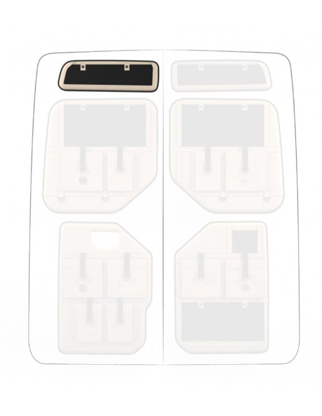 Moon Organizer MAN TGE / Volkswagen Crafter II. - Typ kapsáře: Standard, Výška vozu: H2, Umístění kapsáře: pravý horní, Barva: béžová