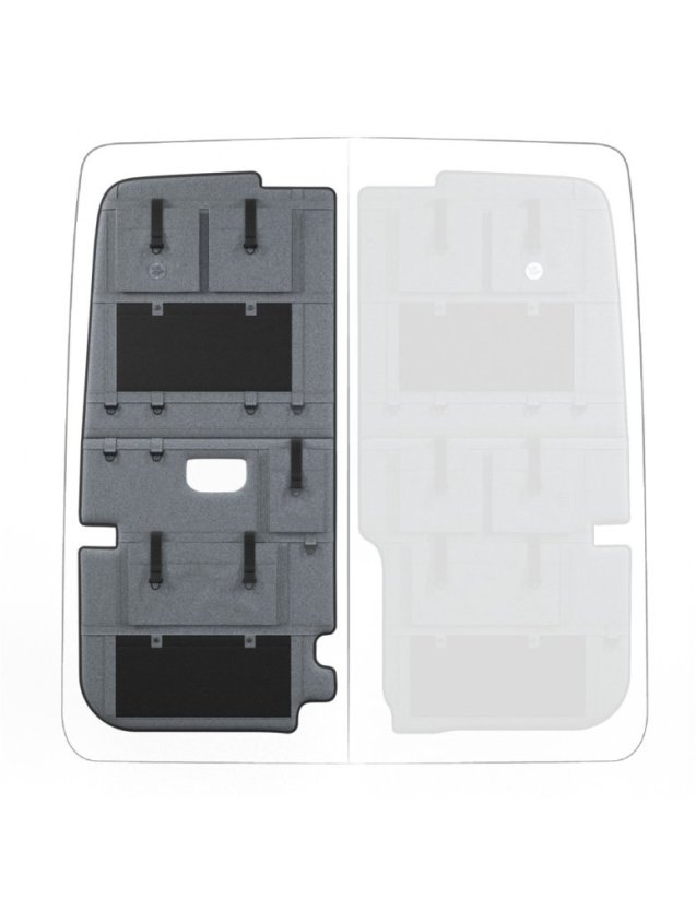 Moon Organizer MAN TGE / Volkswagen Crafter II. - Typ kapsáře: MAX, Výška vozu: H1, Umístění kapsáře: pravý, Barva: šedá