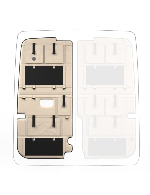 Moon Organizer MAN TGE / Volkswagen Crafter II. - Typ kapsáře: MAX, Výška vozu: H1, Umístění kapsáře: pravý, Barva: béžová