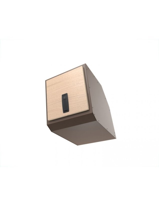 Moon Box IO - Barva: Hnědý ořech, Model vozu: Sprinter 901 / 903 / 904 / 906 / 907 / 910 / VW Crafter I / VW LT / Ford Transit MK8 / Renault Master 3 / Opel Movano 2 / Nissan NV400 (IO / TEBE 109°), MOLLE systém: základní provedení (bez MOLLE systému), Bočnice: Hliníkové bočnice, Velikost: 25 cm