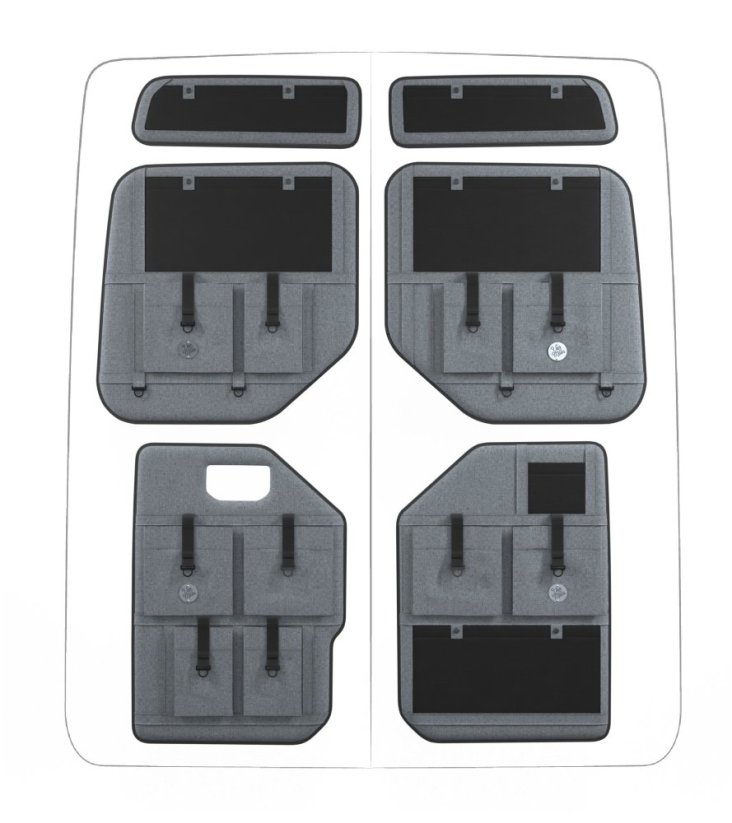 Moon Organizer MAN TGE / Volkswagen Crafter II. - Typ kapsáře: Standard, Výška vozu: H2, Umístění kapsáře: levý středový, Barva: hnědá
