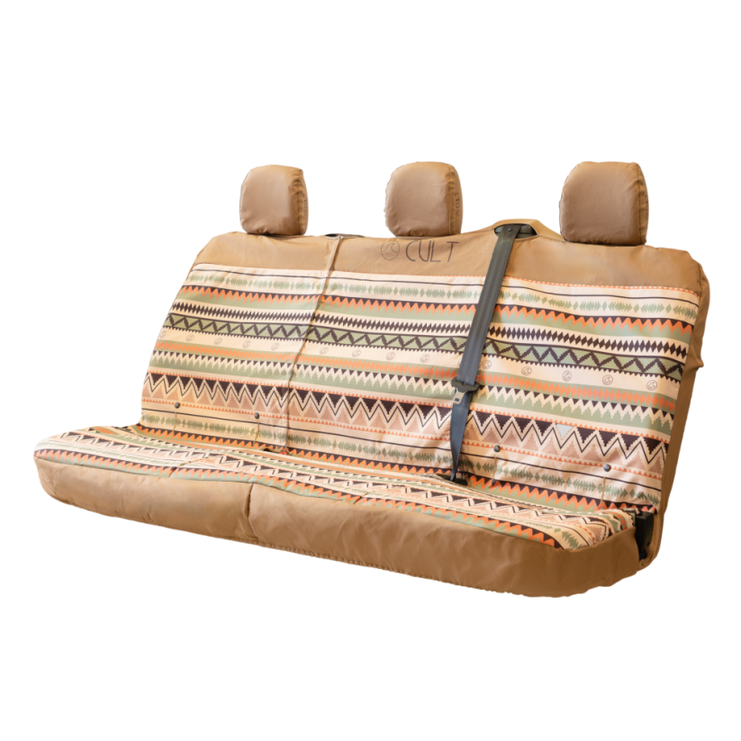 Potah na zadní sedadlo CULT INDI Brown (trojité sedadlo - dodávky)