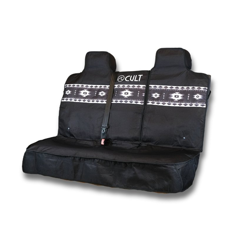 Potah na zadní sedadla CULT Aztec Black & White (osobní vozy a pickupy)