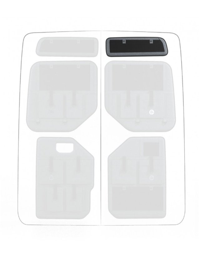 Moon Organizer MAN TGE / Volkswagen Crafter II. - Typ kapsáře: Standard, Výška vozu: H2, Umístění kapsáře: levý horní, Barva: šedá