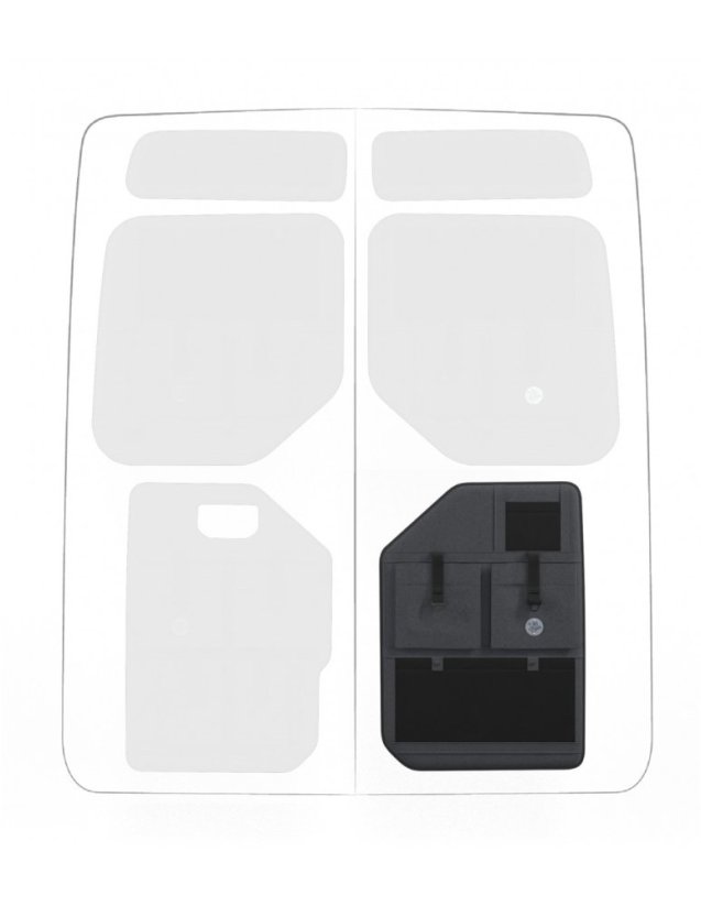 Moon Organizer MAN TGE / Volkswagen Crafter II. - Typ kapsáře: Standard, Výška vozu: H2, Umístění kapsáře: levý dolní, Barva: antracit